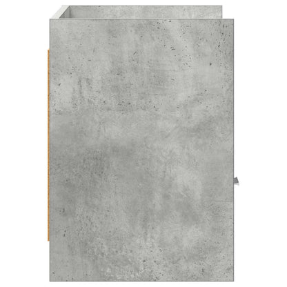 TV-kast 71,5 x 33 x 47 cm Betongrijs Bewerkt hout