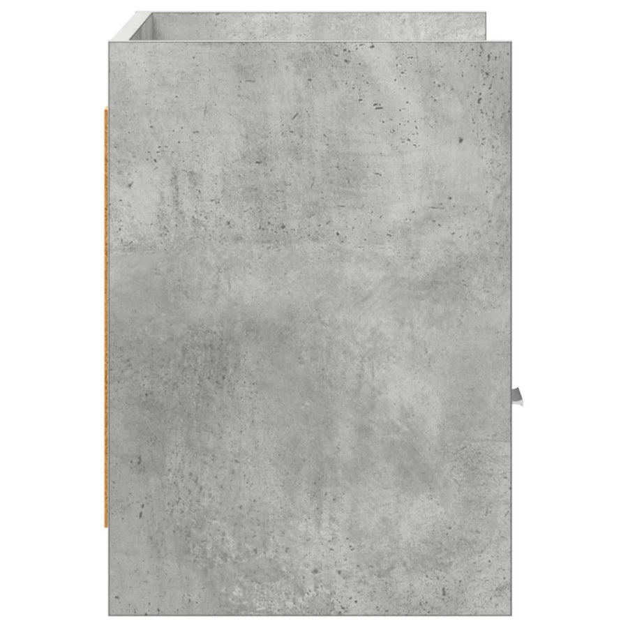 TV-kast 71,5 x 33 x 47 cm Betongrijs Bewerkt hout