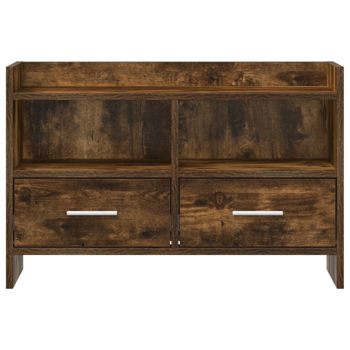 TV-kast 71,5 x 33 x 47 cm Gerookt eiken Bewerkt hout