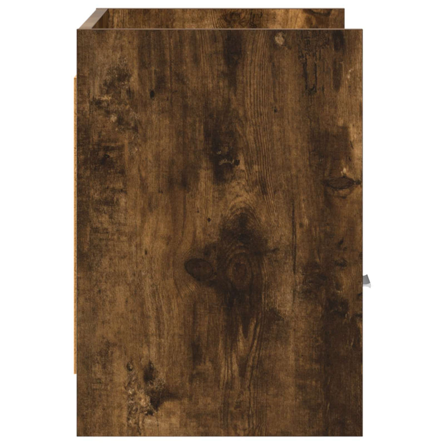 TV-kast 71,5 x 33 x 47 cm Gerookt eiken Bewerkt hout