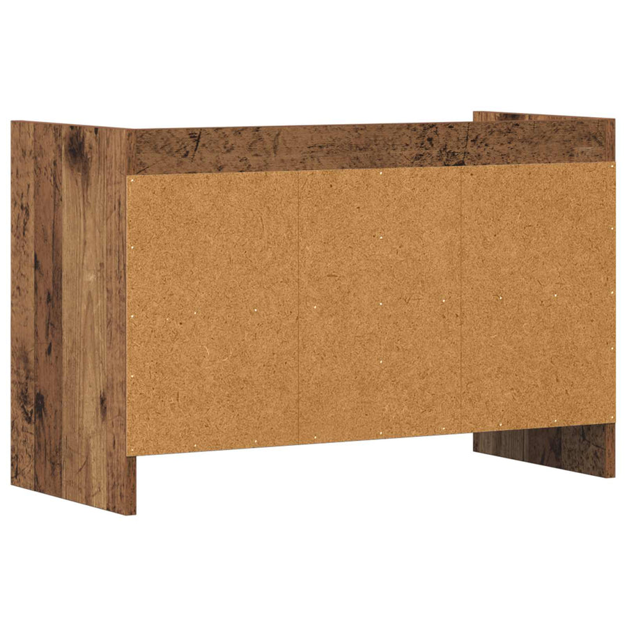 TV-kast 71,5 x 33 x 47 cm Oud hout Bewerkt hout