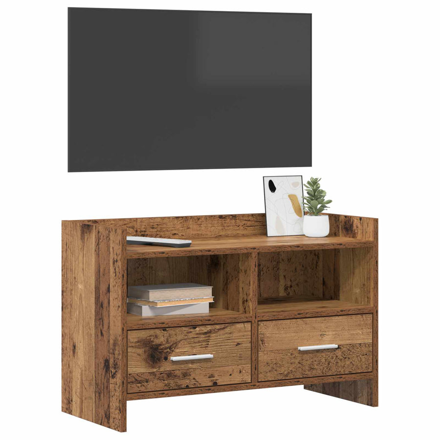 TV-kast 71,5 x 33 x 47 cm Oud hout Bewerkt hout