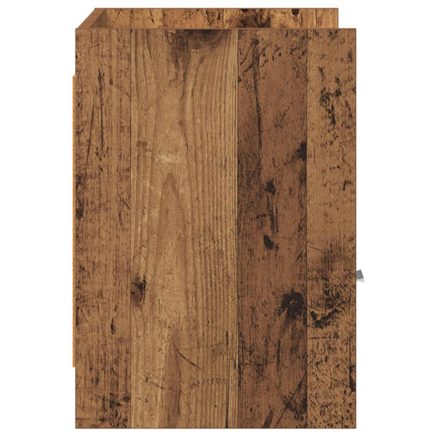 TV-kast 71,5 x 33 x 47 cm Oud hout Bewerkt hout