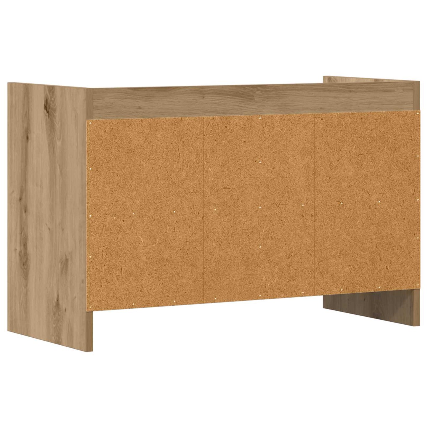 TV-kast 71,5 x 33 x 47 cm Artisanaal eiken Bewerkt hout