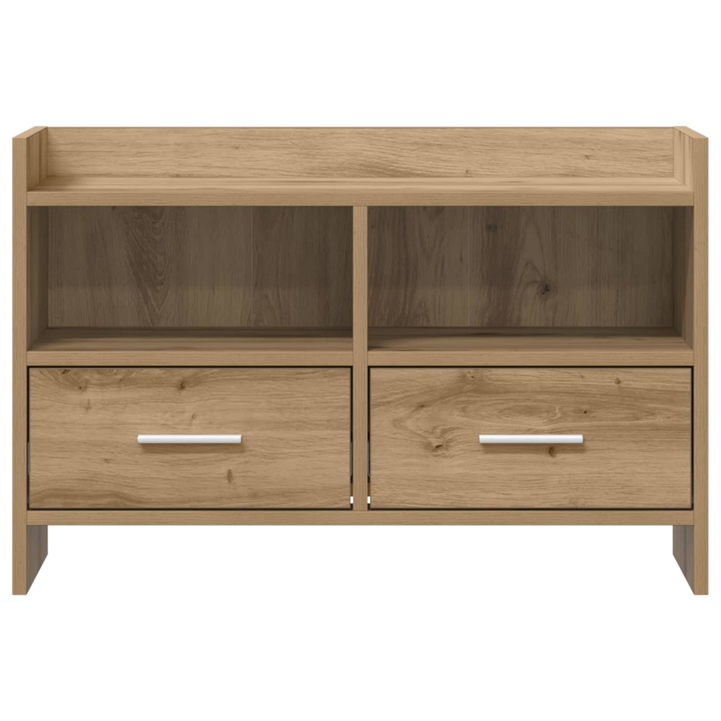 TV-kast 71,5 x 33 x 47 cm Artisanaal eiken Bewerkt hout