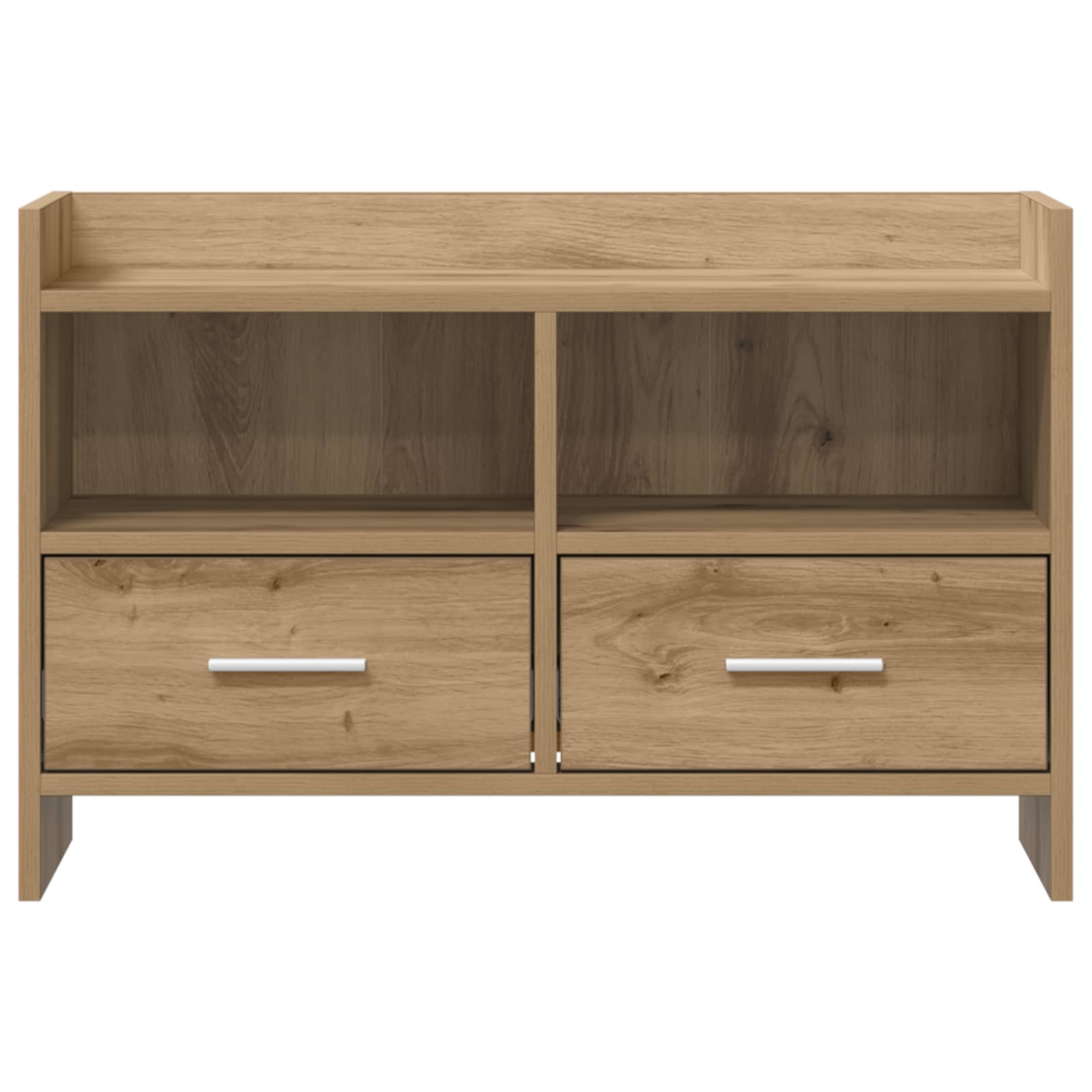 TV-kast 71,5 x 33 x 47 cm Artisanaal eiken Bewerkt hout