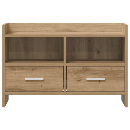 TV-kast 71,5 x 33 x 47 cm Artisanaal eiken Bewerkt hout