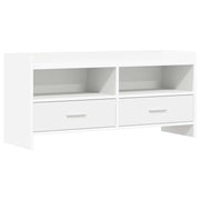 TV-kast 100x33x47 cm wit bewerkt hout