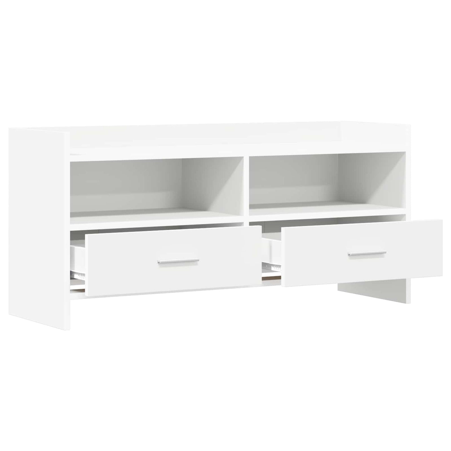 TV-kast 100 x 33 x 47 cm Wit Bewerkt hout