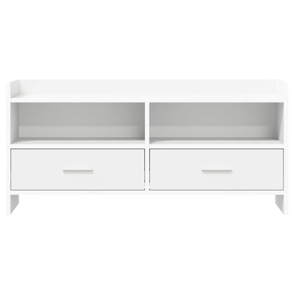 TV-kast 100 x 33 x 47 cm Wit Bewerkt hout