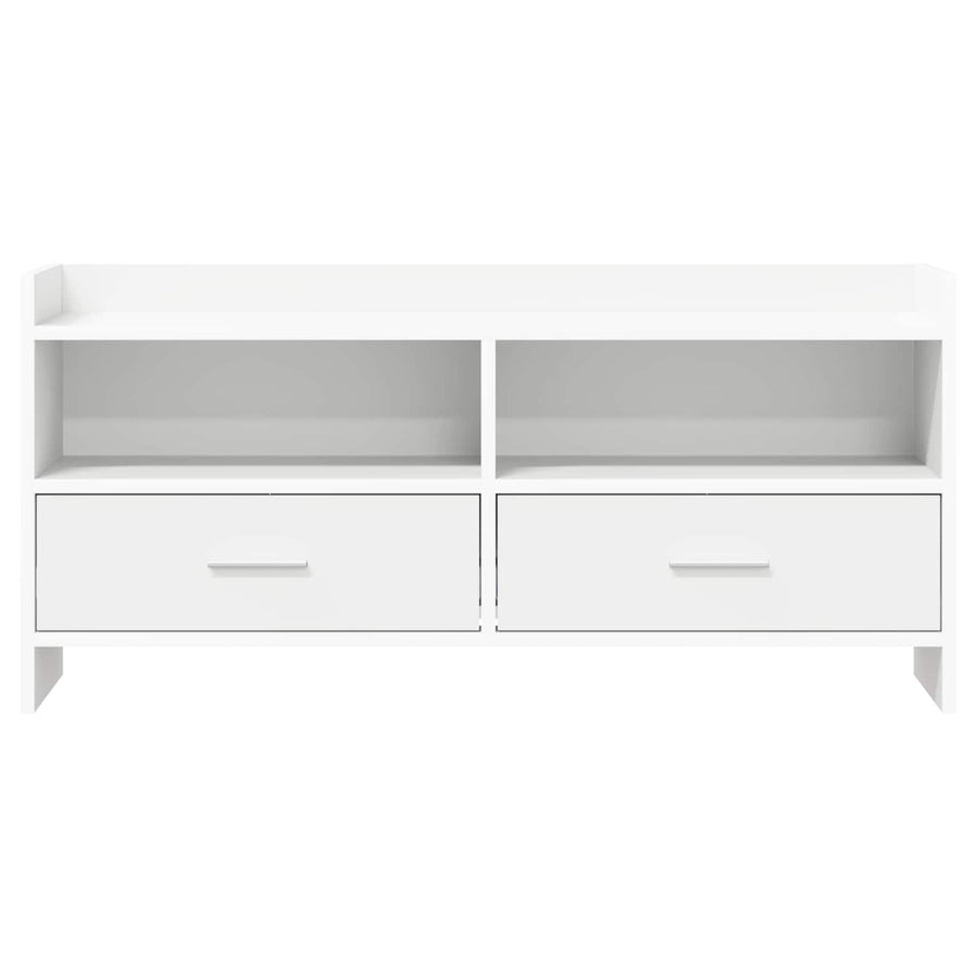TV-kast 100 x 33 x 47 cm Wit Bewerkt hout