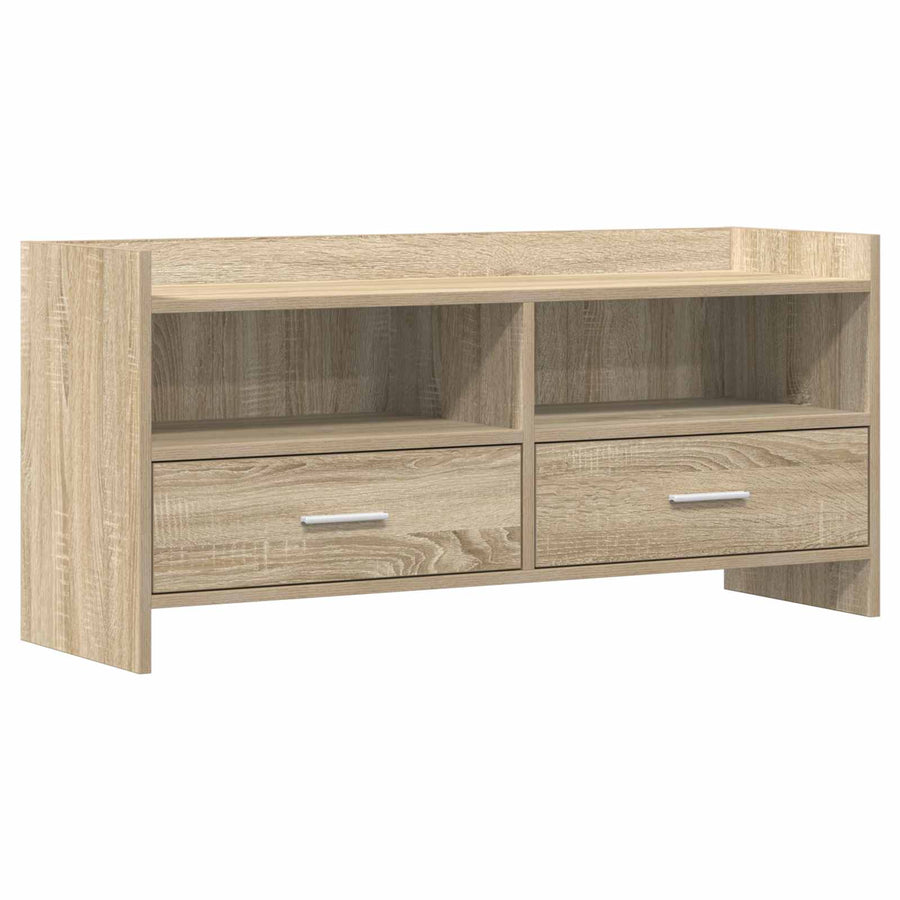 TV-kast 100 x 33 x 47 cm Sonoma Eiken Bewerkt hout