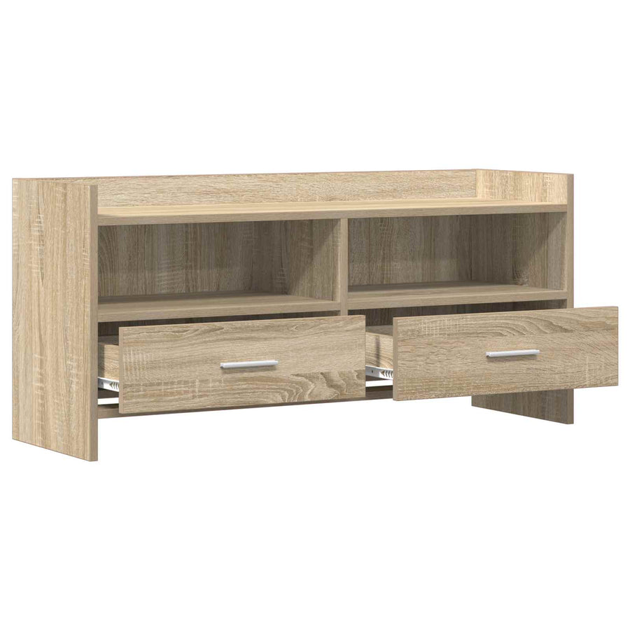 TV-kast 100 x 33 x 47 cm Sonoma Eiken Bewerkt hout