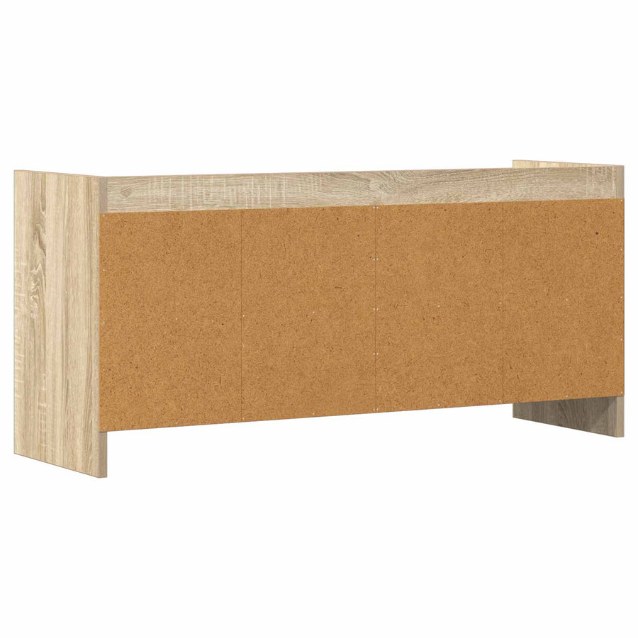 TV-kast 100 x 33 x 47 cm Sonoma Eiken Bewerkt hout
