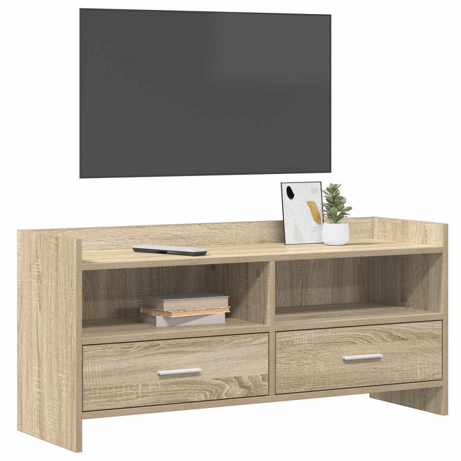 TV-kast 100 x 33 x 47 cm Sonoma Eiken Bewerkt hout