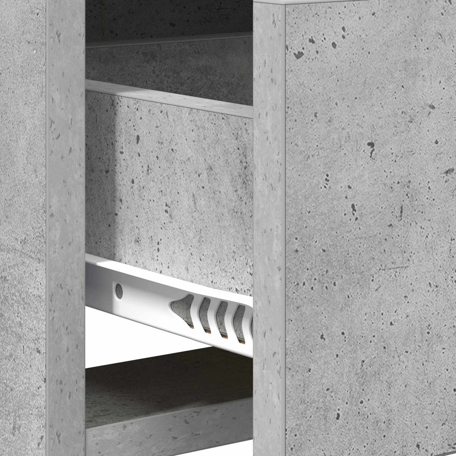 TV-kast 100 x 33 x 47 cm Betongrijs Bewerkt hout