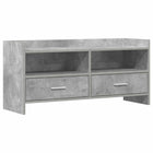 Tv-kast 100x33x47 cm betongrijs bewerkt hout