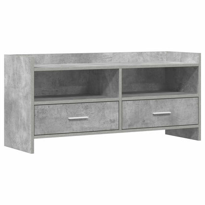 TV-kast 100 x 33 x 47 cm Betongrijs Bewerkt hout