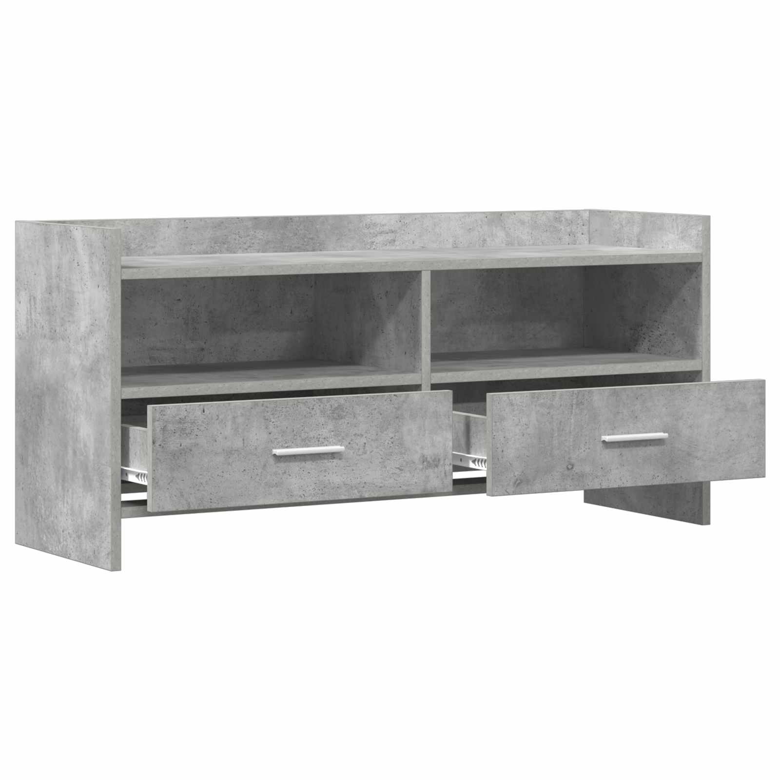 TV-kast 100 x 33 x 47 cm Betongrijs Bewerkt hout