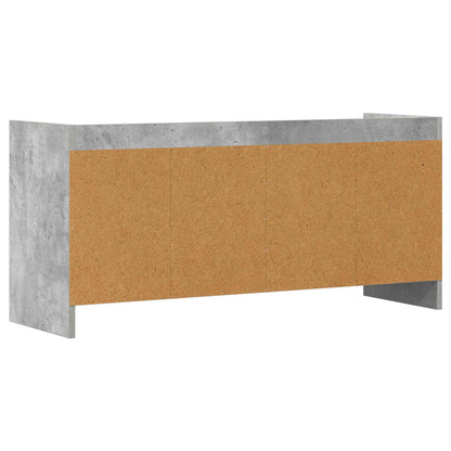 TV-kast 100 x 33 x 47 cm Betongrijs Bewerkt hout