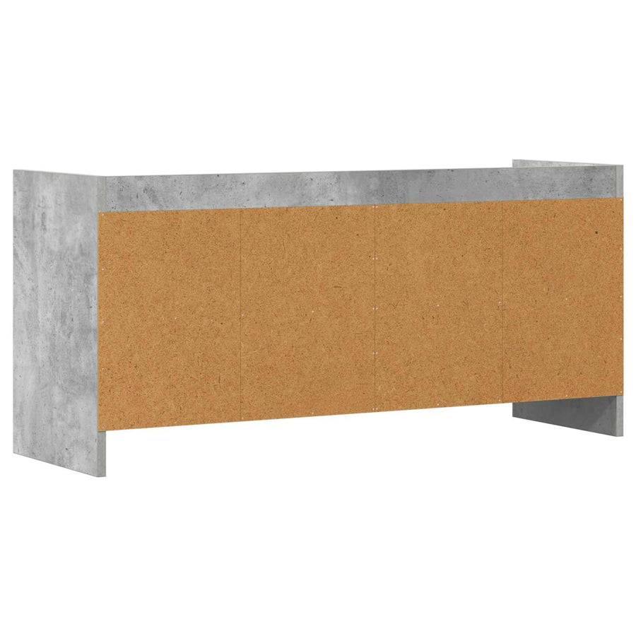 TV-kast 100 x 33 x 47 cm Betongrijs Bewerkt hout