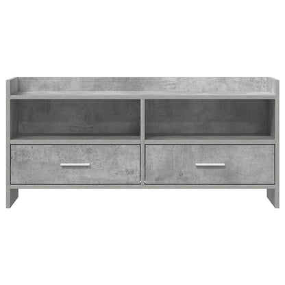 TV-kast 100 x 33 x 47 cm Betongrijs Bewerkt hout