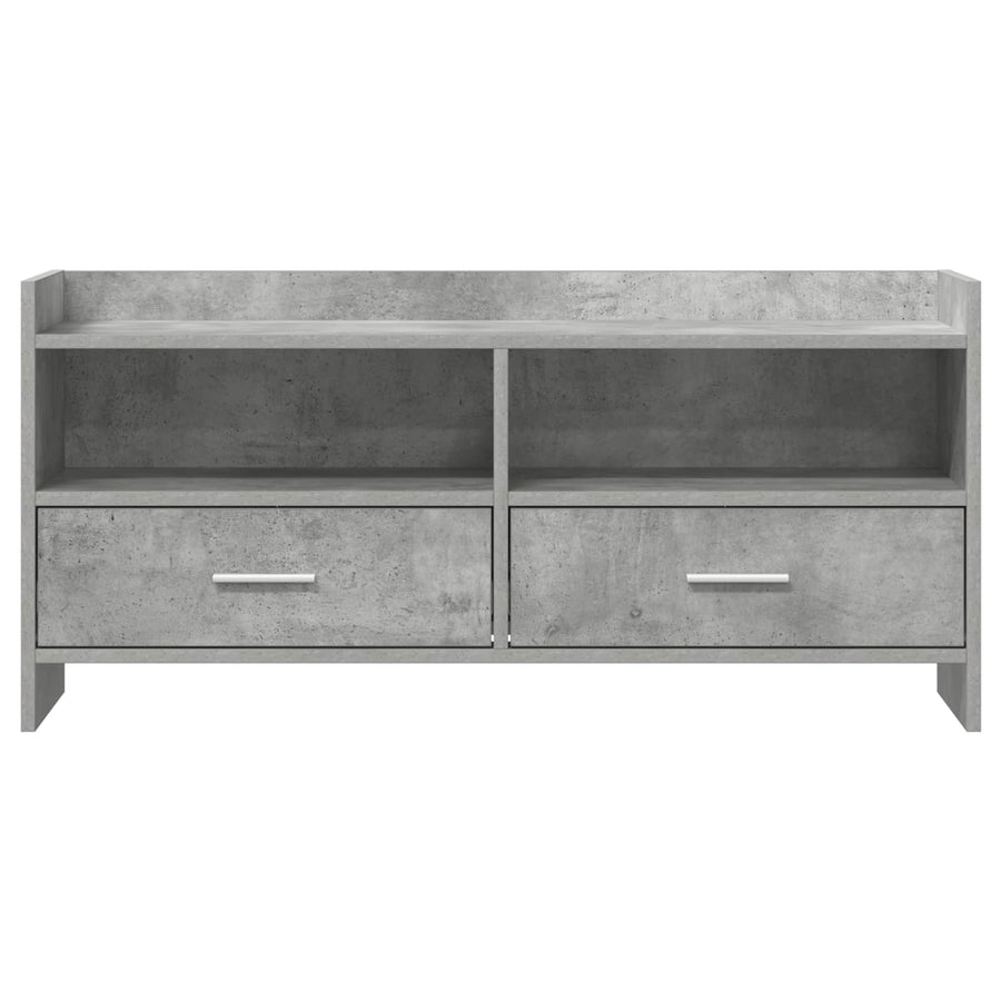 TV-kast 100 x 33 x 47 cm Betongrijs Bewerkt hout