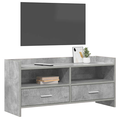 TV-kast 100 x 33 x 47 cm Betongrijs Bewerkt hout