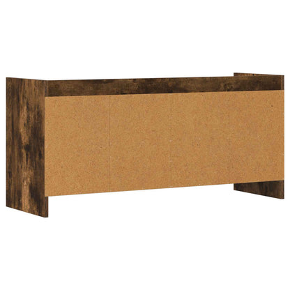 TV-kast 100 x 33 x 47 cm Gerookt eiken Bewerkt hout