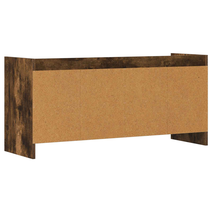 TV-kast 100 x 33 x 47 cm Gerookt eiken Bewerkt hout