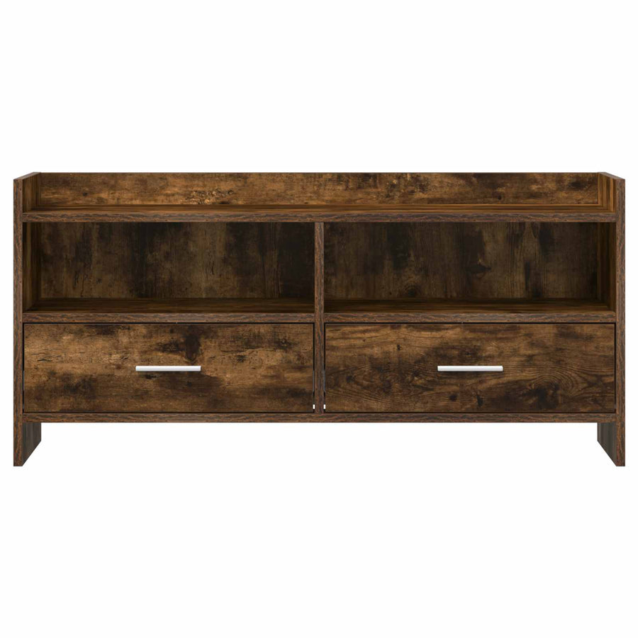 TV-kast 100 x 33 x 47 cm Gerookt eiken Bewerkt hout