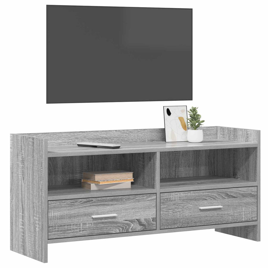 TV-kast 100 x 33 x 47 cm Grijs Sonoma Bewerkt hout