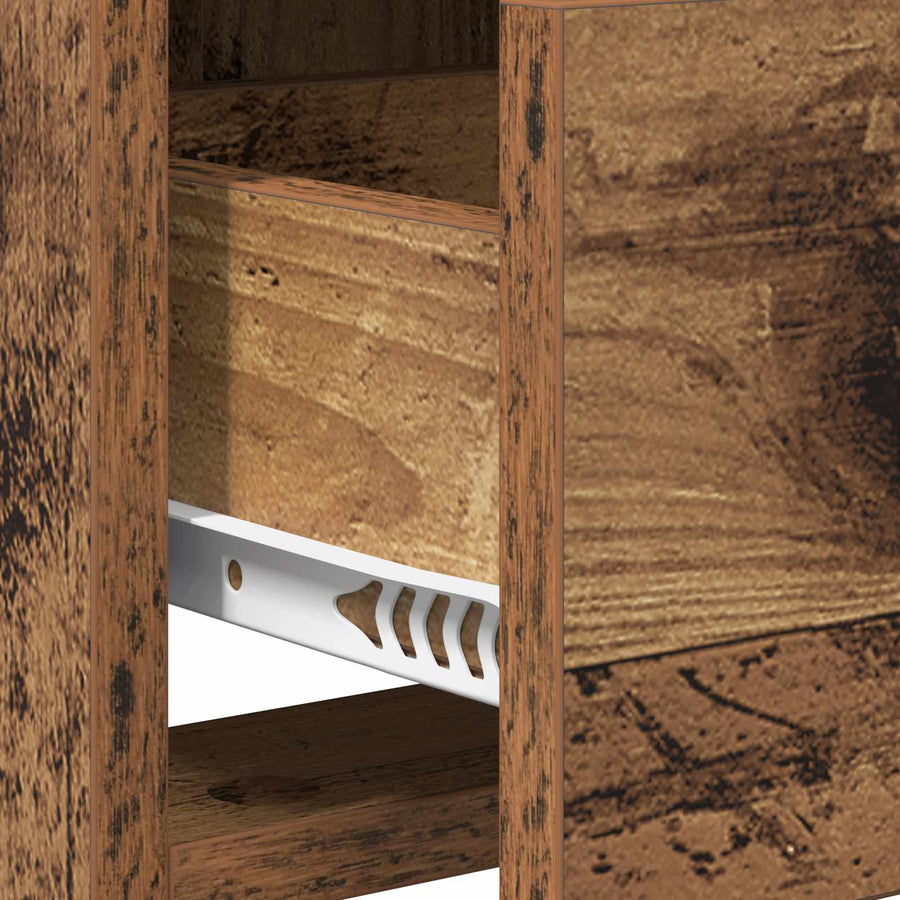 TV-kast 100 x 33 x 47 cm Oud hout Bewerkt hout
