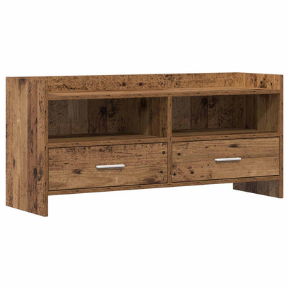 TV-kast 100 x 33 x 47 cm Oud hout Bewerkt hout