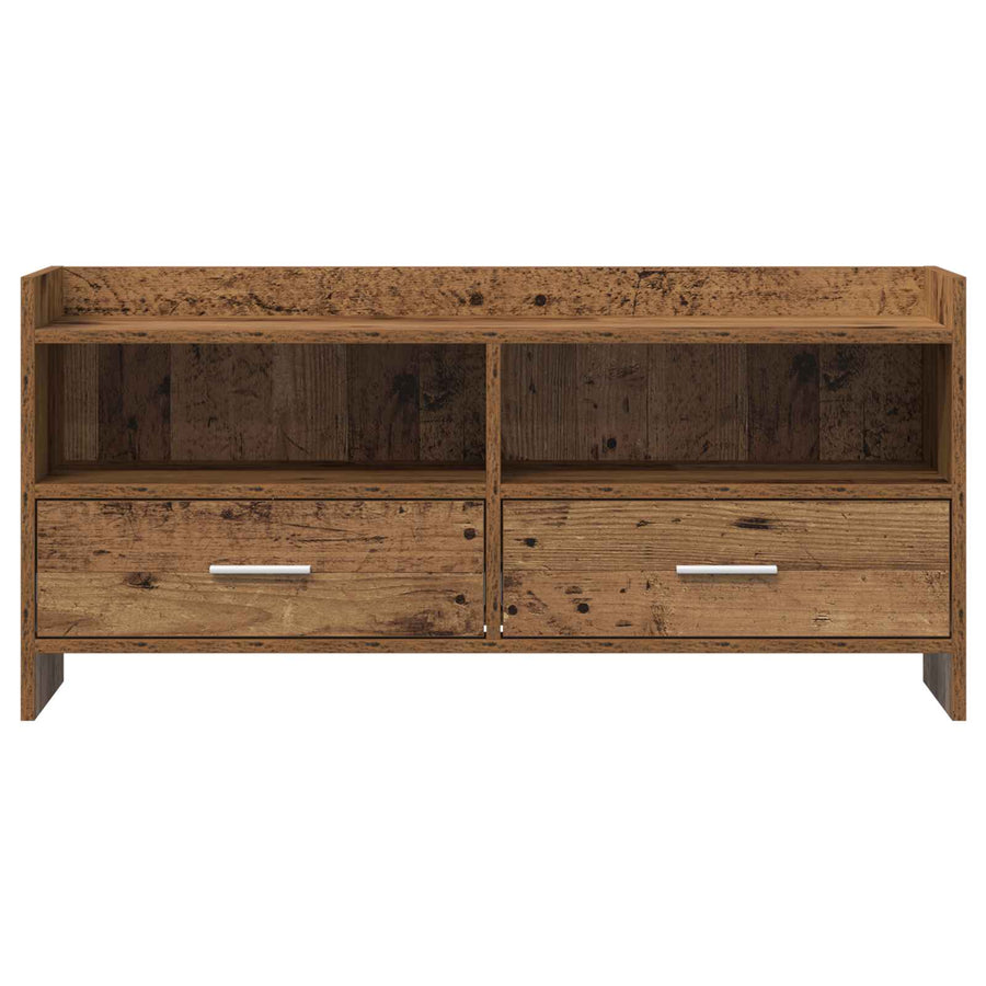 TV-kast 100 x 33 x 47 cm Oud hout Bewerkt hout