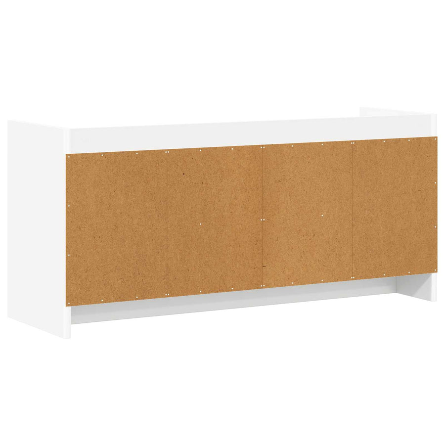TV-kast 102 x 33 x 47 cm Wit Bewerkt hout