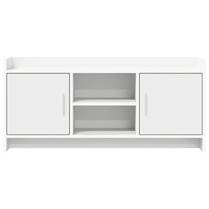 TV-kast 102 x 33 x 47 cm Wit Bewerkt hout