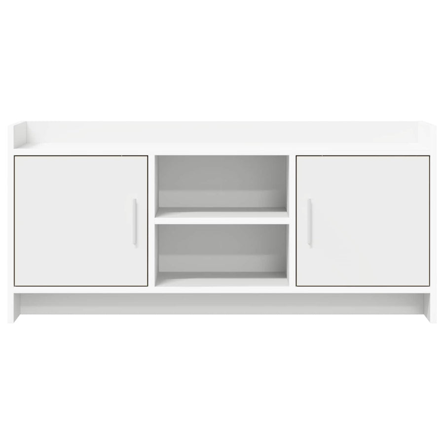 TV-kast 102 x 33 x 47 cm Wit Bewerkt hout