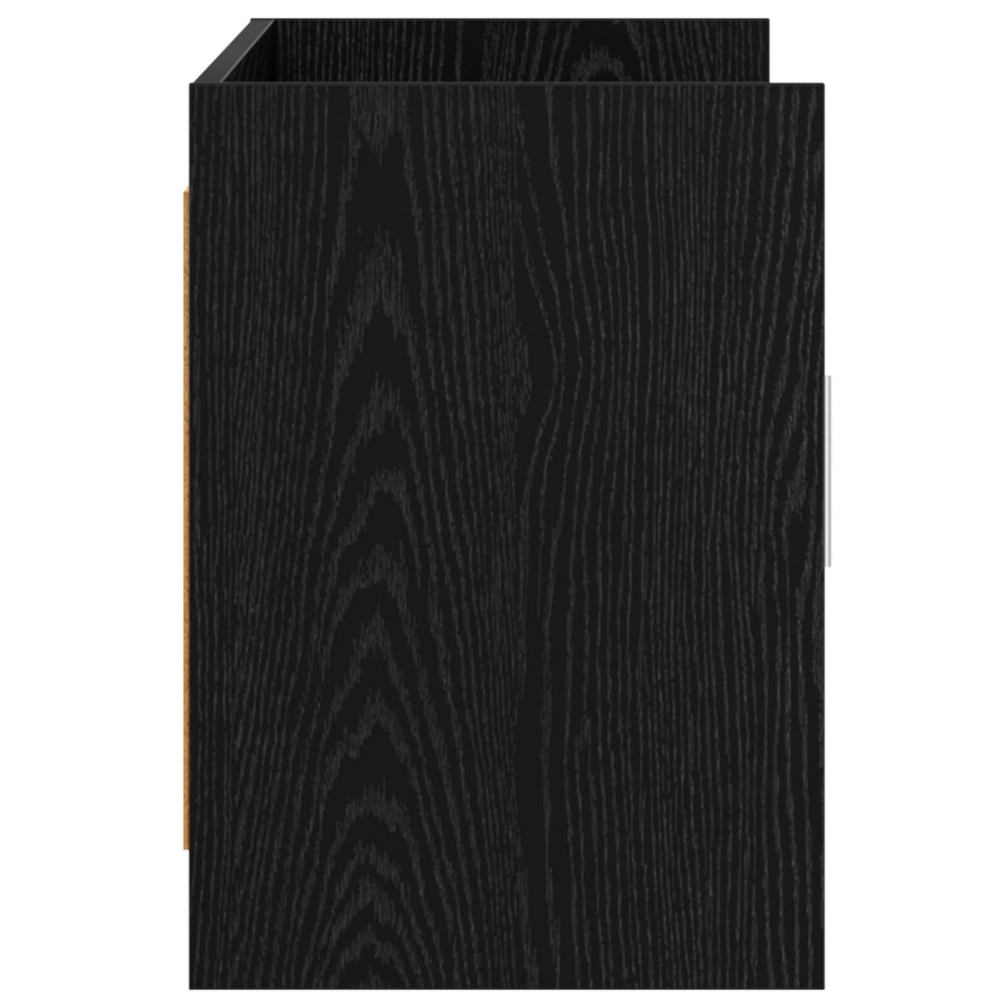 TV-kast 102 x 33 x 47 cm Zwart eiken Bewerkt hout