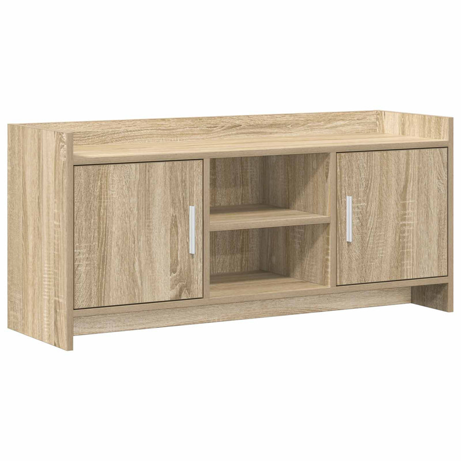 TV-kast 102 x 33 x 47 cm Sonoma Eiken Bewerkt hout