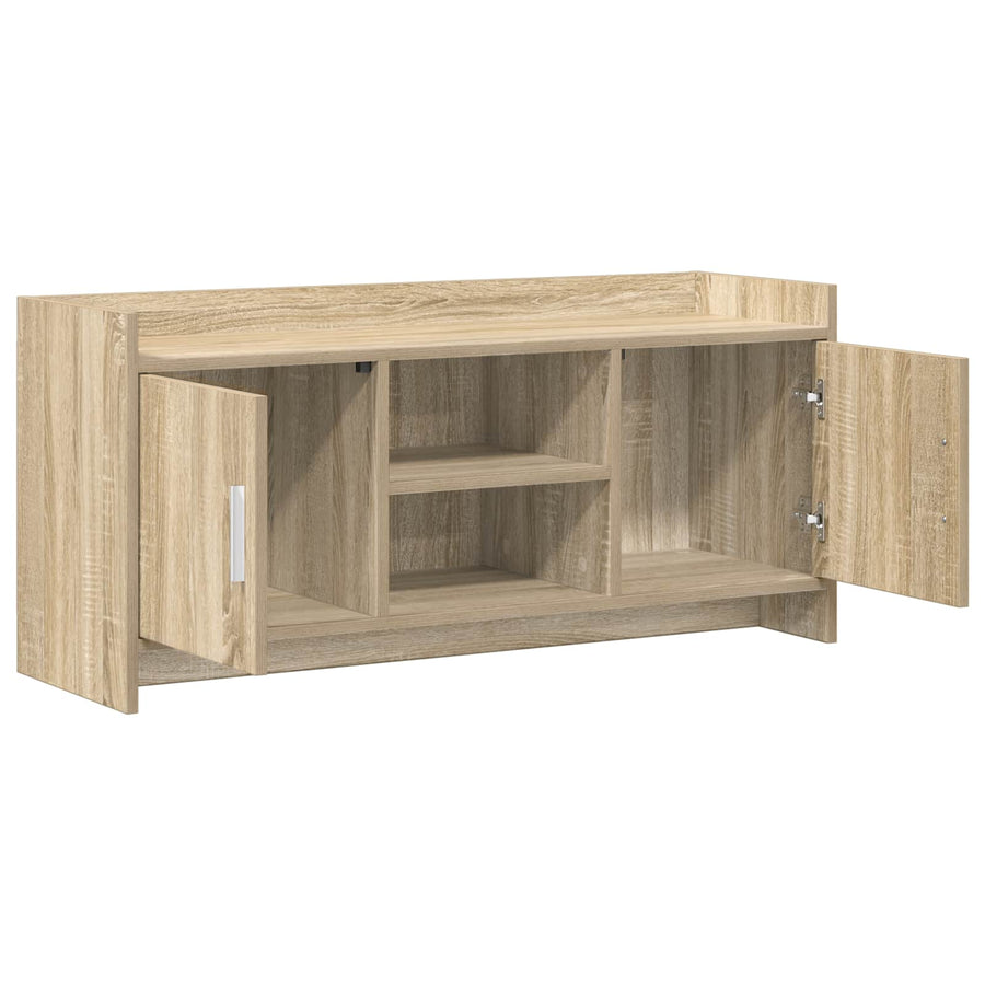 TV-kast 102 x 33 x 47 cm Sonoma Eiken Bewerkt hout