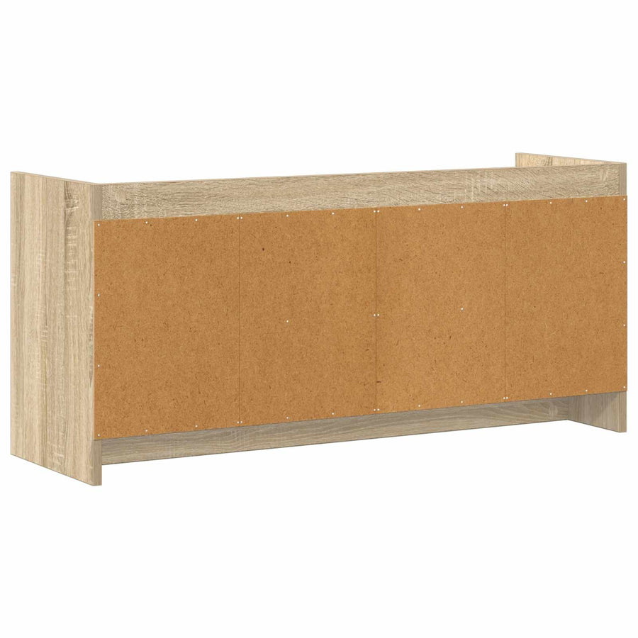 TV-kast 102 x 33 x 47 cm Sonoma Eiken Bewerkt hout