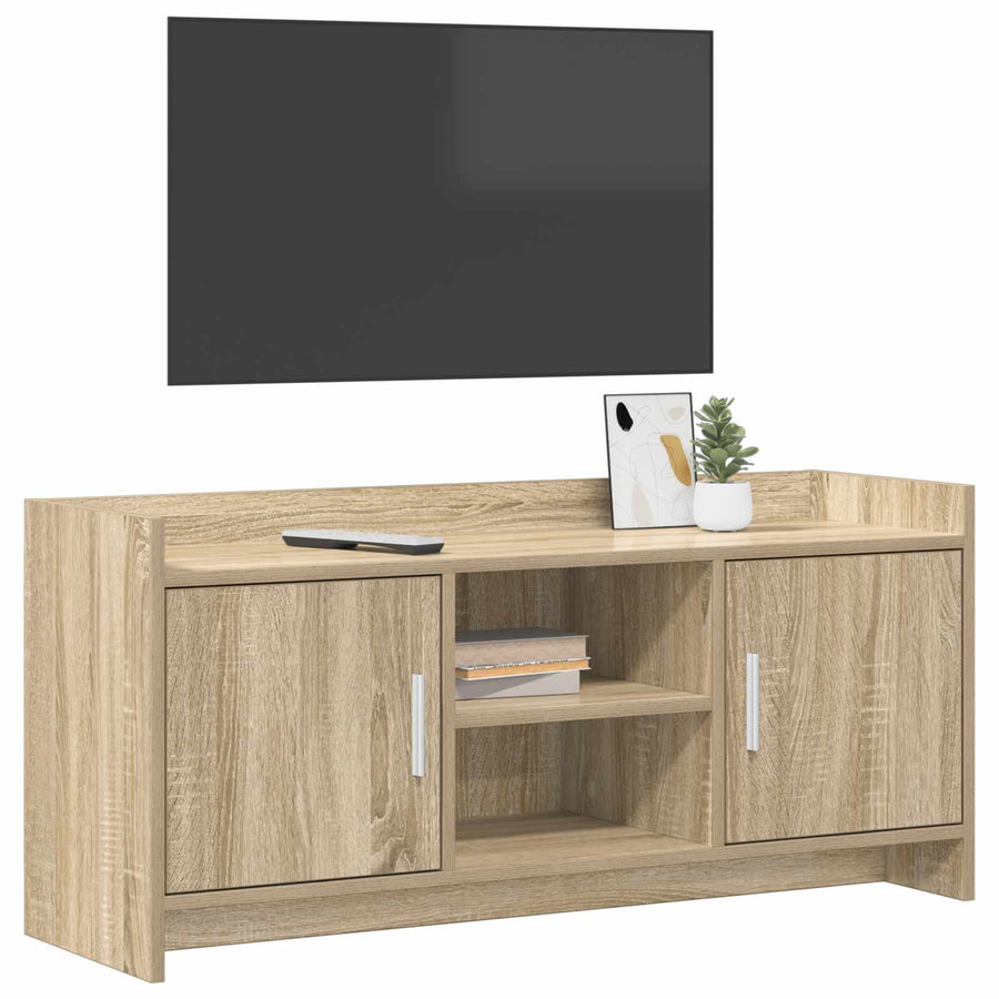 TV-kast 102 x 33 x 47 cm Sonoma Eiken Bewerkt hout
