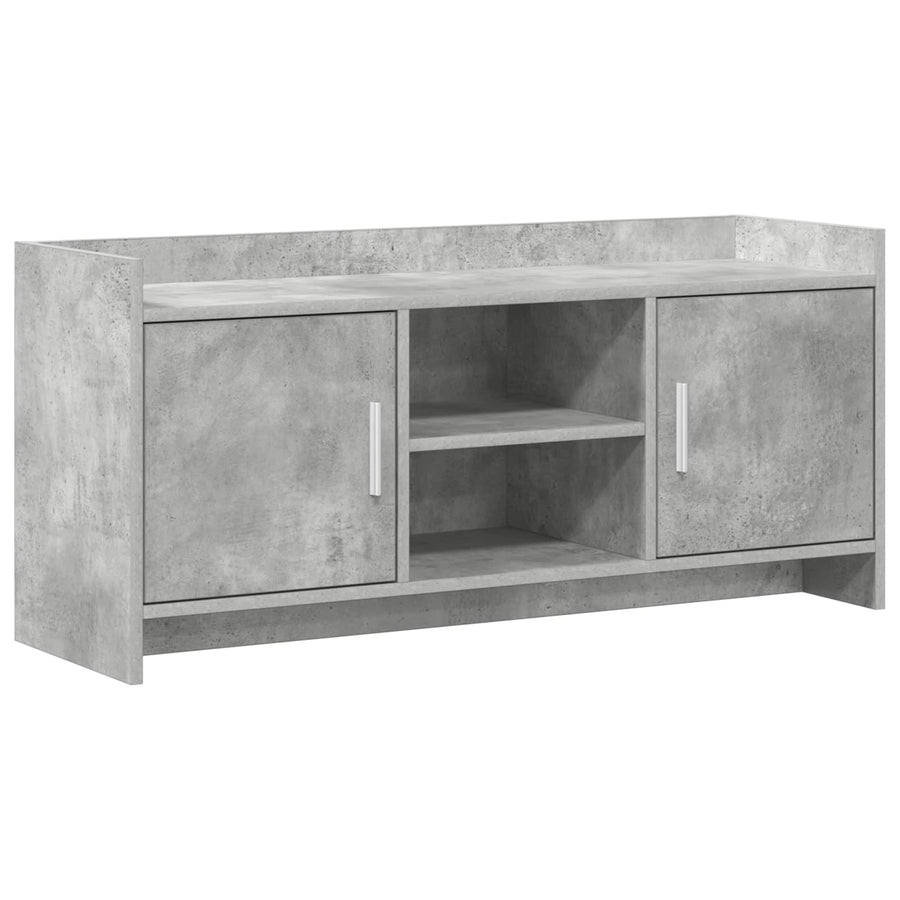 TV-kast 102 x 33 x 47 cm Betongrijs Bewerkt hout