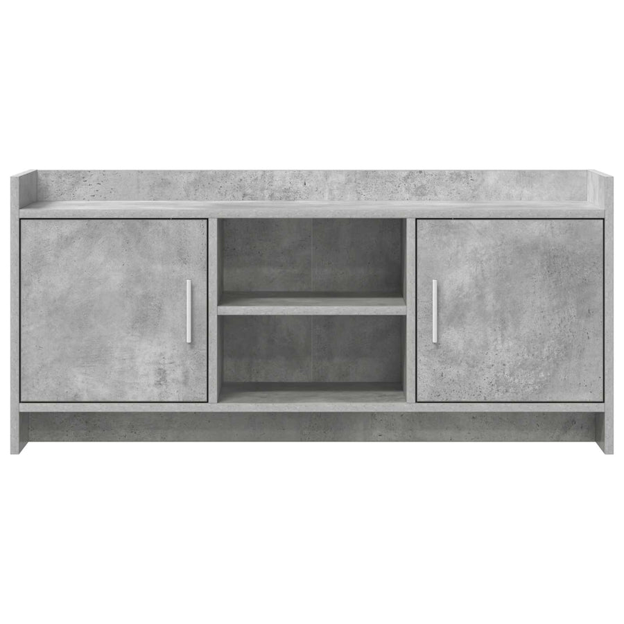 TV-kast 102 x 33 x 47 cm Betongrijs Bewerkt hout