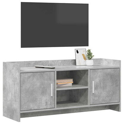 TV-kast 102 x 33 x 47 cm Betongrijs Bewerkt hout