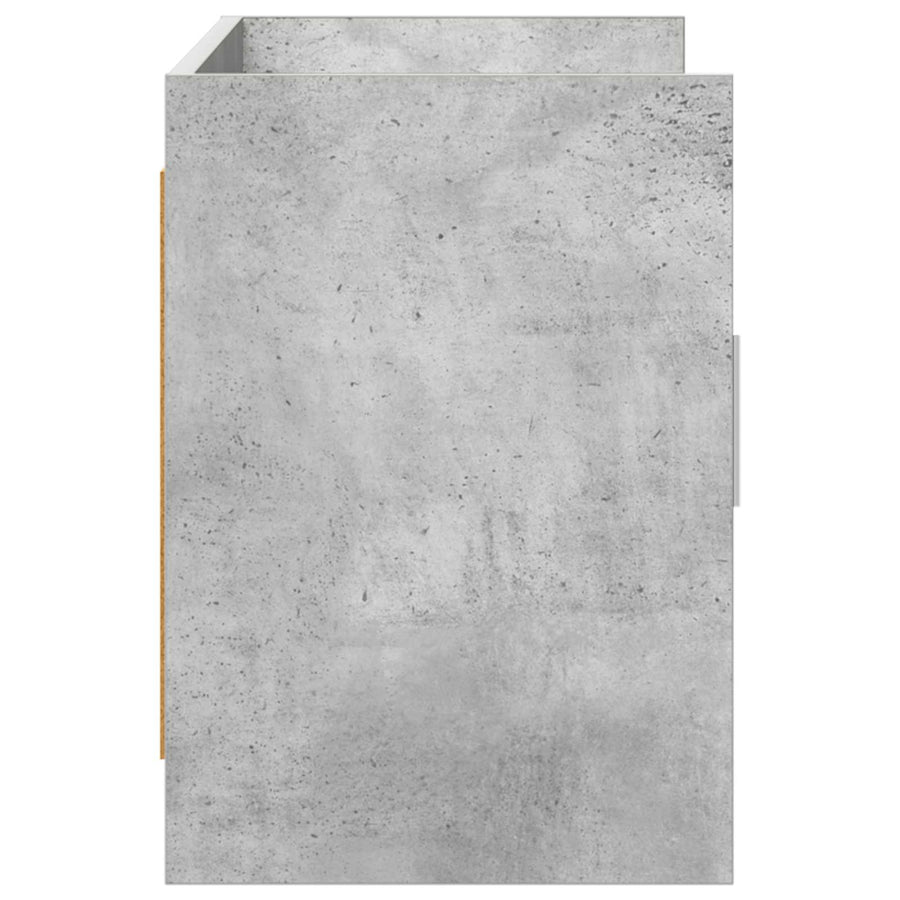 TV-kast 102 x 33 x 47 cm Betongrijs Bewerkt hout