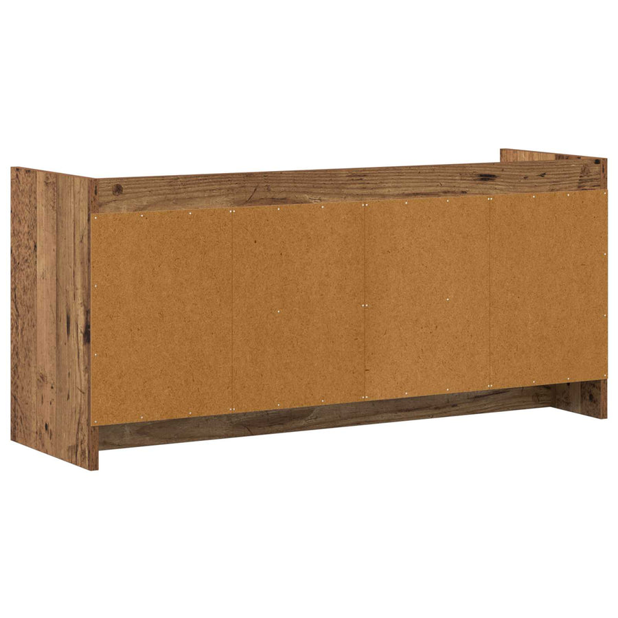 TV-kast 102 x 33 x 47 cm Oud hout Bewerkt hout