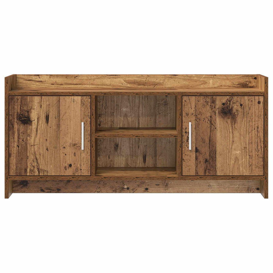TV-kast 102 x 33 x 47 cm Oud hout Bewerkt hout