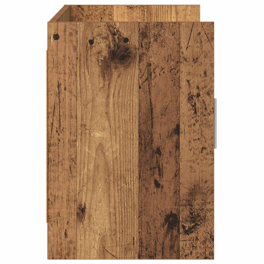 TV-kast 102 x 33 x 47 cm Oud hout Bewerkt hout